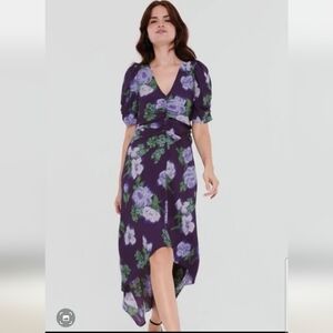 Women's A New Day Midi Crepe Short Sleeve Dress